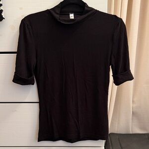 American Apparel Black Short Sleeve Top